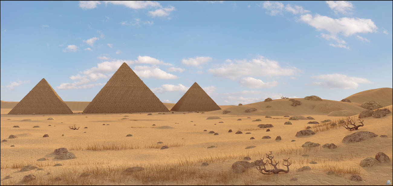 Pyramids LANDSCAPE by MarcMons007 on DeviantArt