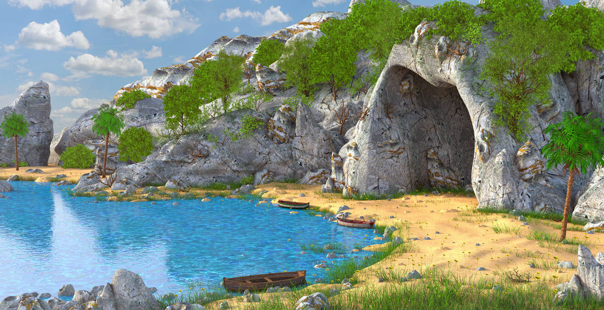 Fantasy Cave by MarcMons007 on DeviantArt