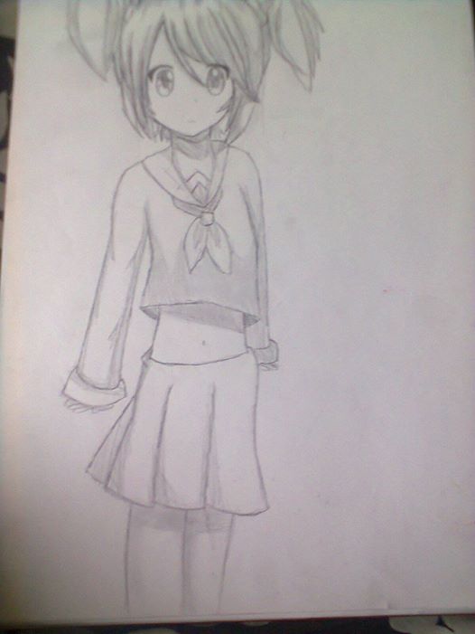 Random Anime Girl~ Dibujado a lapiz by Alme-Nyan on DeviantArt