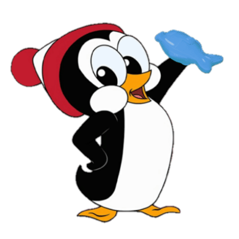Chilly Willy Eating Gooey Fish