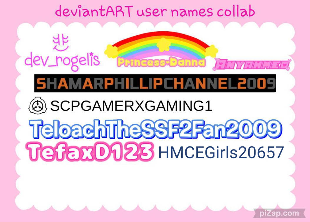 DeviantArt User Names by HMCEGirls20657 on DeviantArt