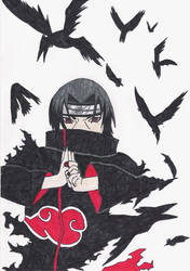 itachi turns into crows