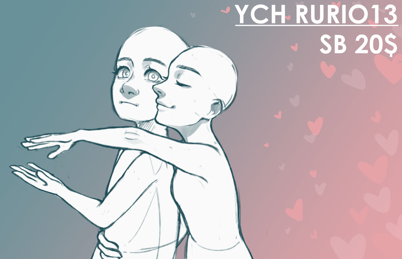 Humanoid couple love - YCH.Commishes