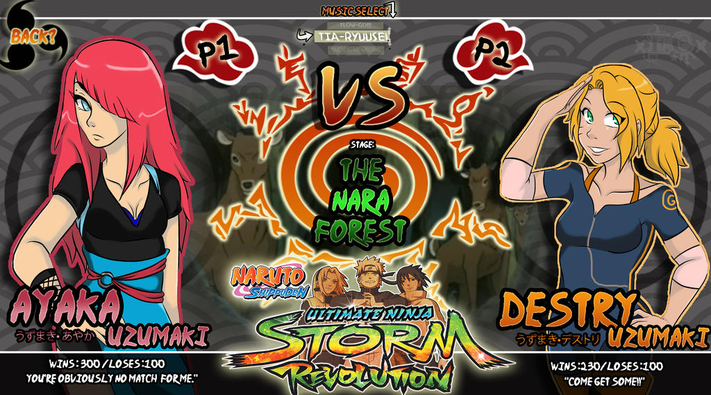 Collab :.Rei VS Futaba Ultimate Ninja 5.: by XxReiReixX on DeviantArt