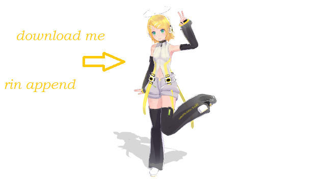 MMD Rin append by RiplyMMD on DeviantArt