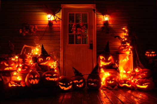 My house at Halloween