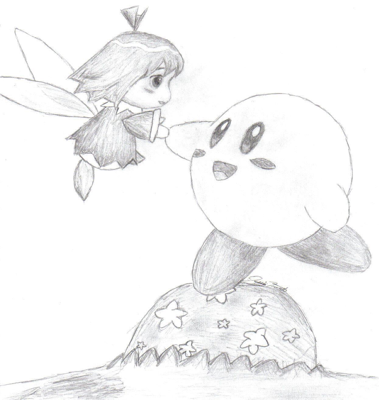 Kirby and Ribbon by NiennaSurion on DeviantArt
