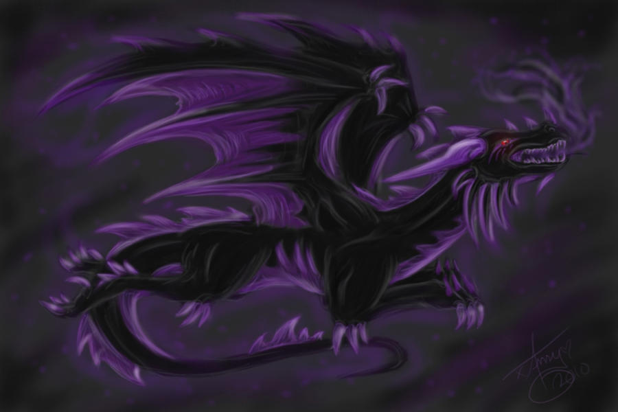 Purple and Black Dragon