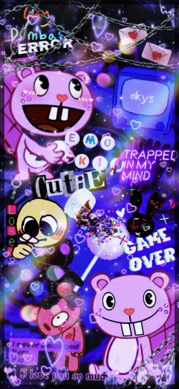 Toothy htf phone wallpaper edit by ETSU-GHXST000 on DeviantArt