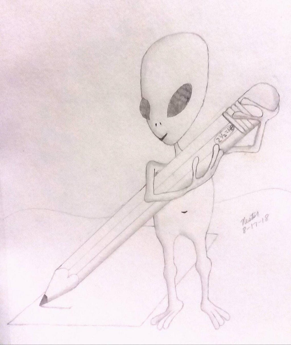 Aliens Drawing Pencil by Nestor320 on DeviantArt