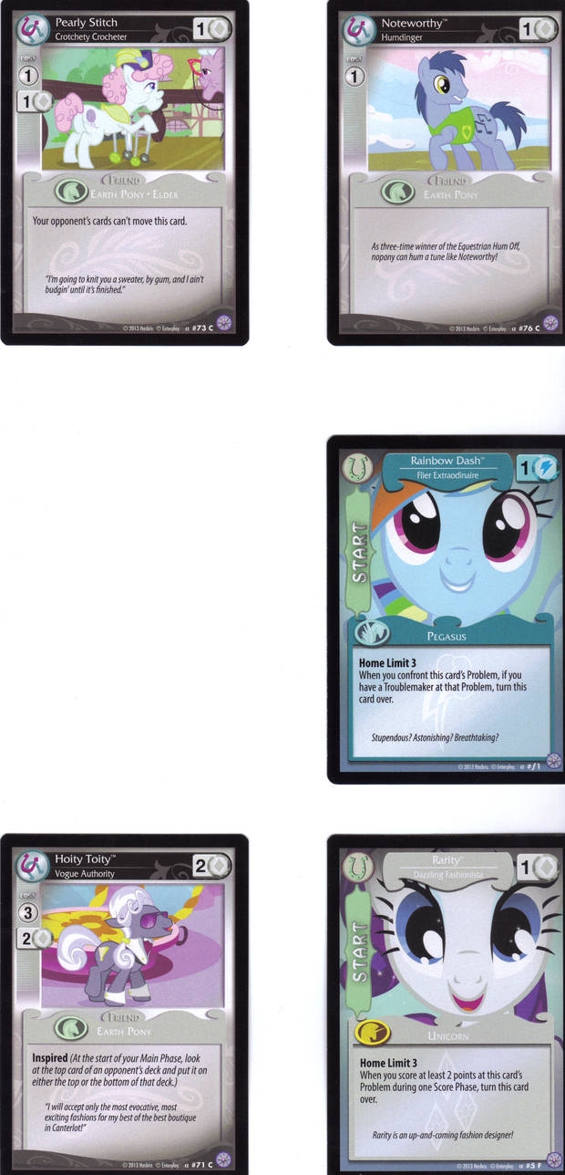 My little Pony Trading Card Game - Cards by MadDoggyca on DeviantArt