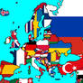 Flag Map of Europe