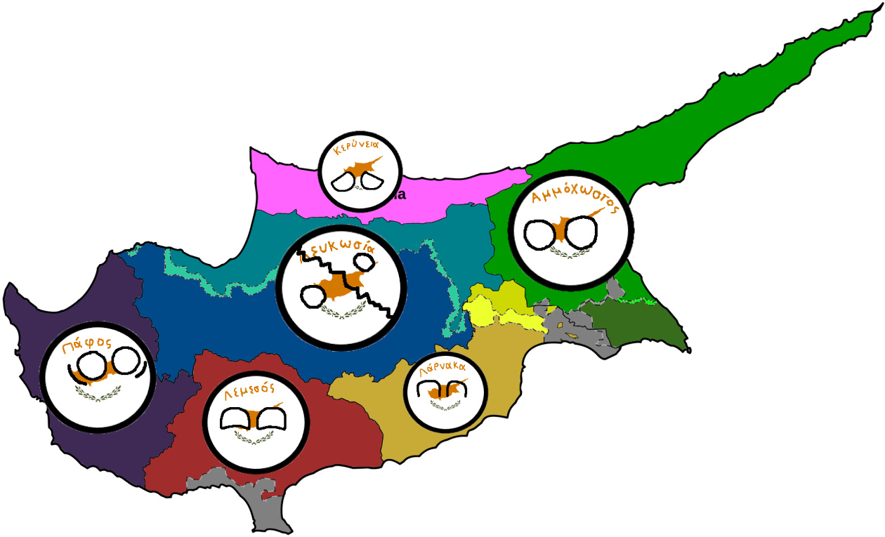 Cyprusball Cypriot Districts in Countryballs by AlexkiszlReturns on DeviantArt