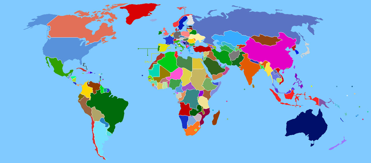 World Map In 2000 Colored map of the World in 2000 by Alexkiszl2010 on DeviantArt