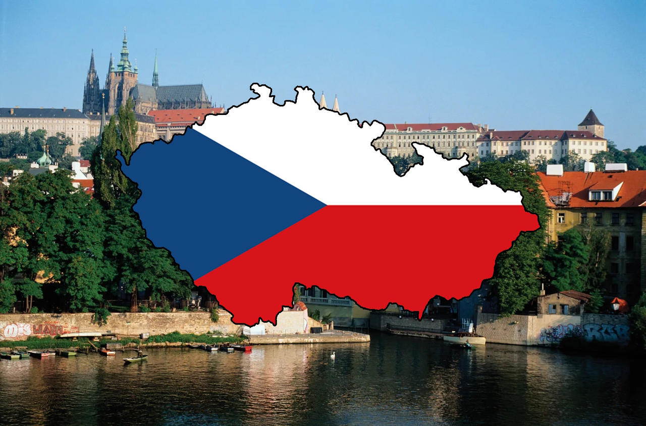 Checia Flag map of Czechia with background (REUPLOAD) by Alexkiszl2010 on ...