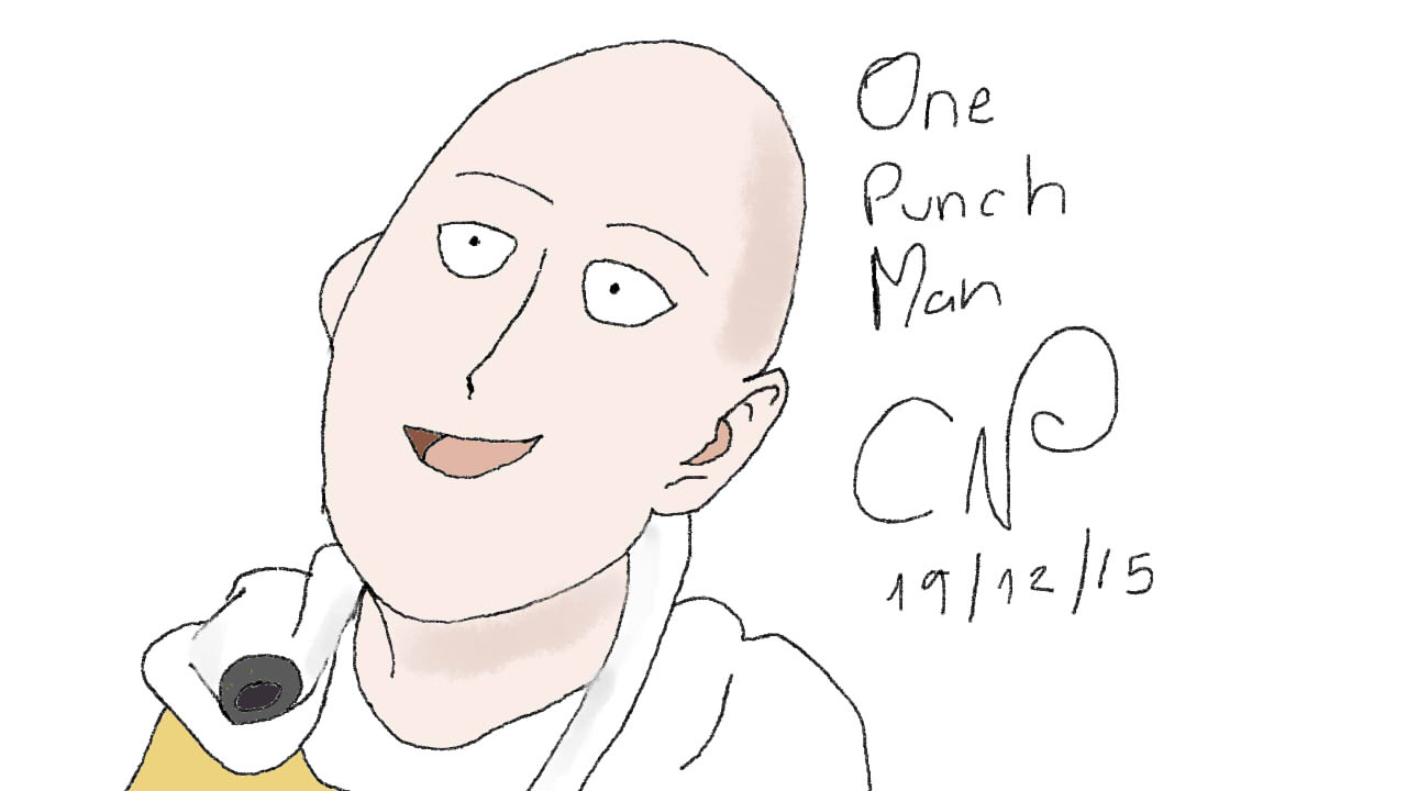 Drawing - Saitama - One Punch Man (Anime) by CanalDoNando on DeviantArt