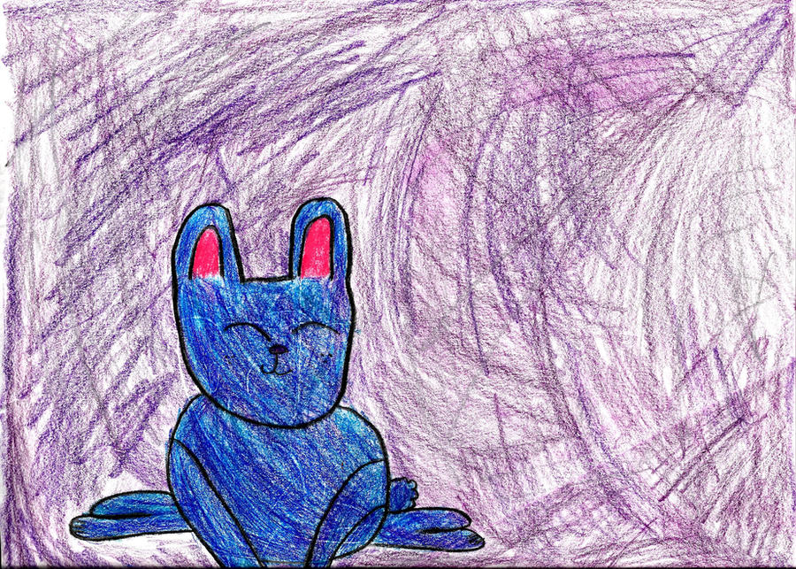 Blue Rabbit Deviantart Blue Bunny by Leapardshine500 on DeviantArt