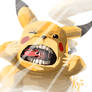 Pikachu use lick glass