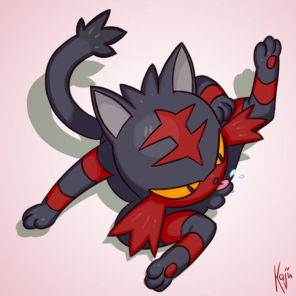 litten the cat being a cat