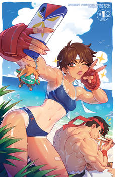 Sakura beach selfie - Udon cover - tan variant