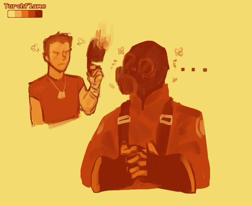 Pyro Vs. Scout Pyro and Scout by Coffin002 on DeviantArt