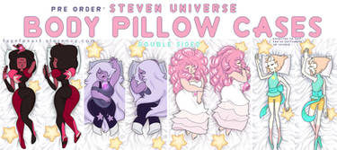 Crystal Gems Body Pillow Cases PREORDER