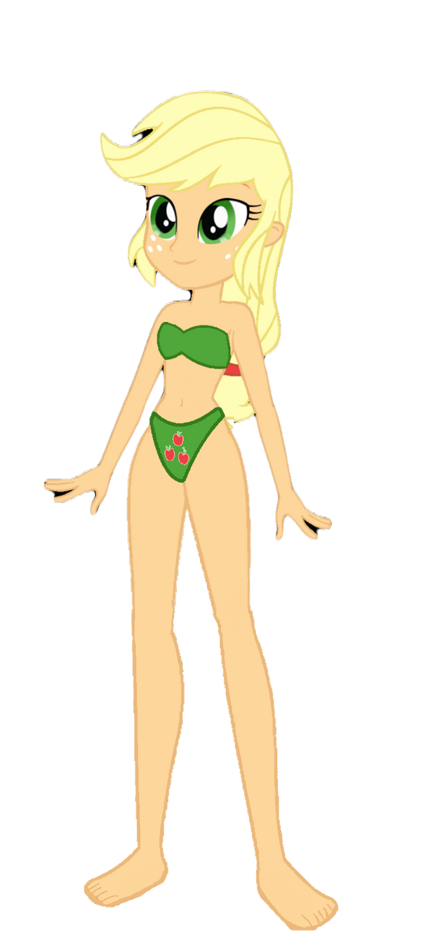 Applejack In Green Bikini By VicanFan On DeviantArt applejack-in-green-bikini-by-vicanfan-on-deviantart