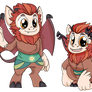 Bat monkey pony child