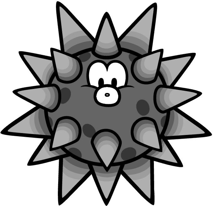 Paper Mario Base:Big Urchins by ERBFGETFGBNBGF on DeviantArt