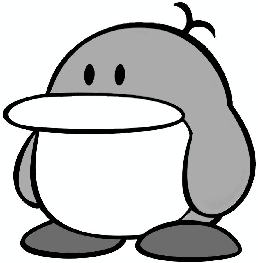 Paper Mario Base:Bumpty by ERBFGETFGBNBGF on DeviantArt