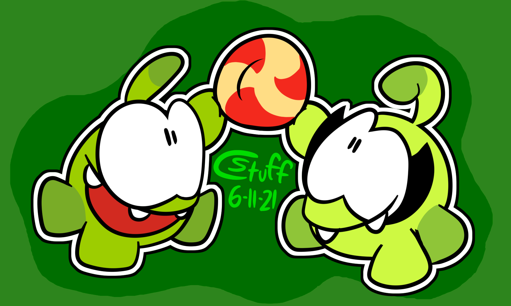Om Nom And Om Nelle By Cstuff On Deviantart Om Nom And Om Nelle By Cstuff On Deviantart