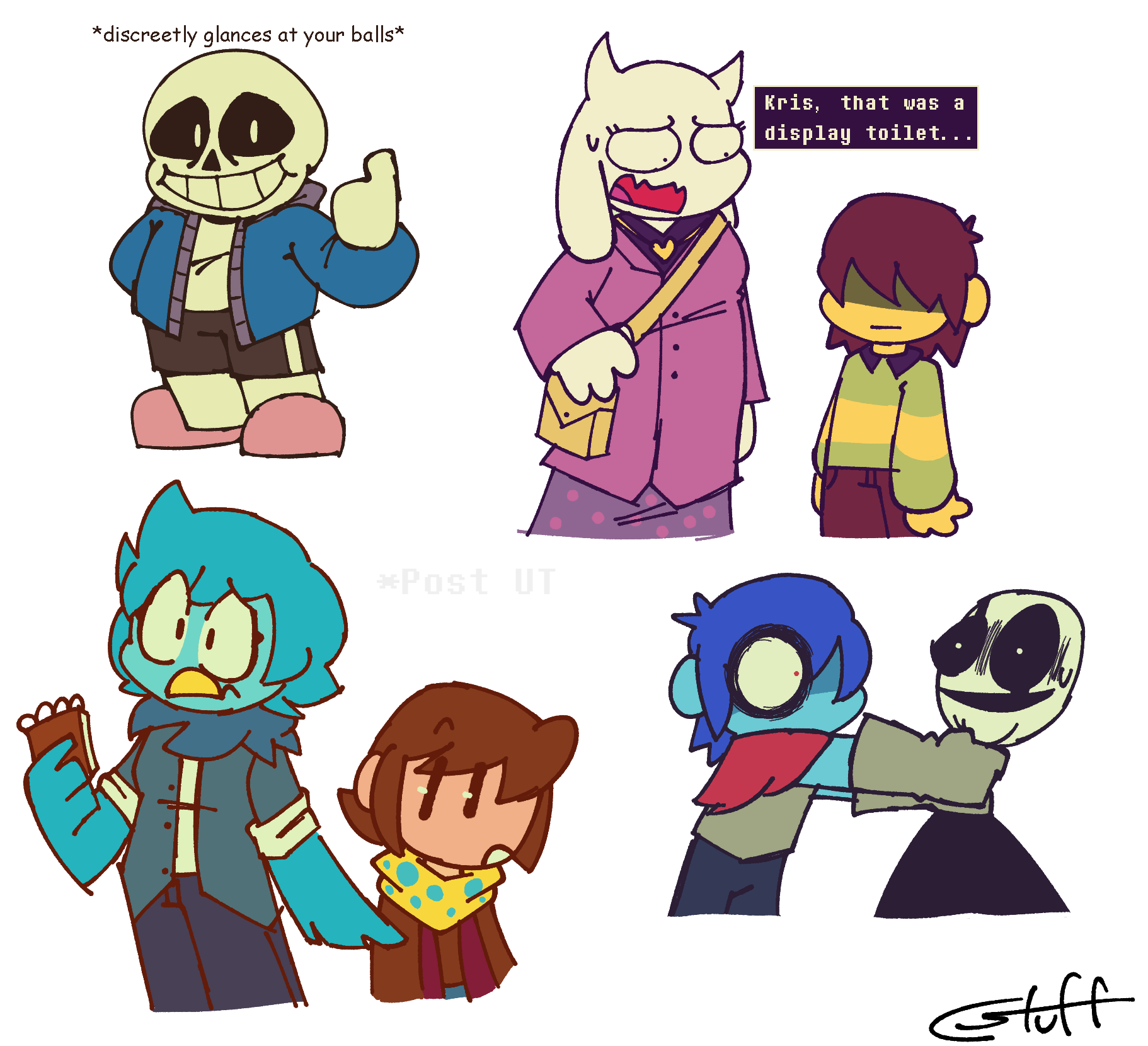 bunch of ut/dr doodles by Cstuff on DeviantArt