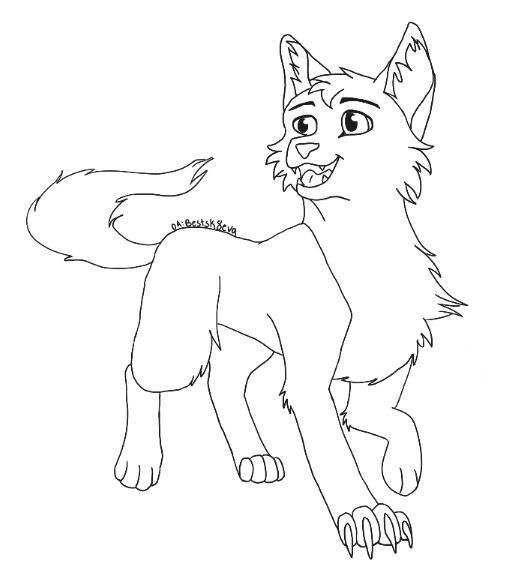 pix Warrior Cat Base Drawing free warriors cat base lineart by