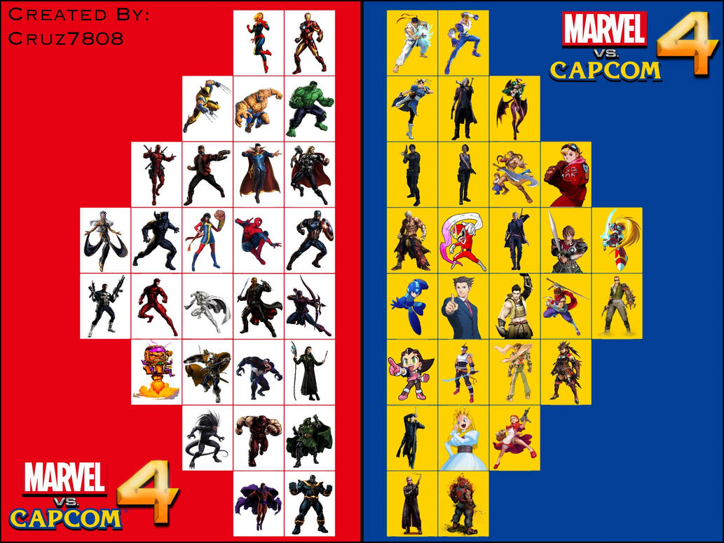 Marvel Vs. Capcom 4 Dream Roster by Cruz7808 on DeviantArt
