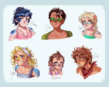 OCs- A few side mer-characters :D