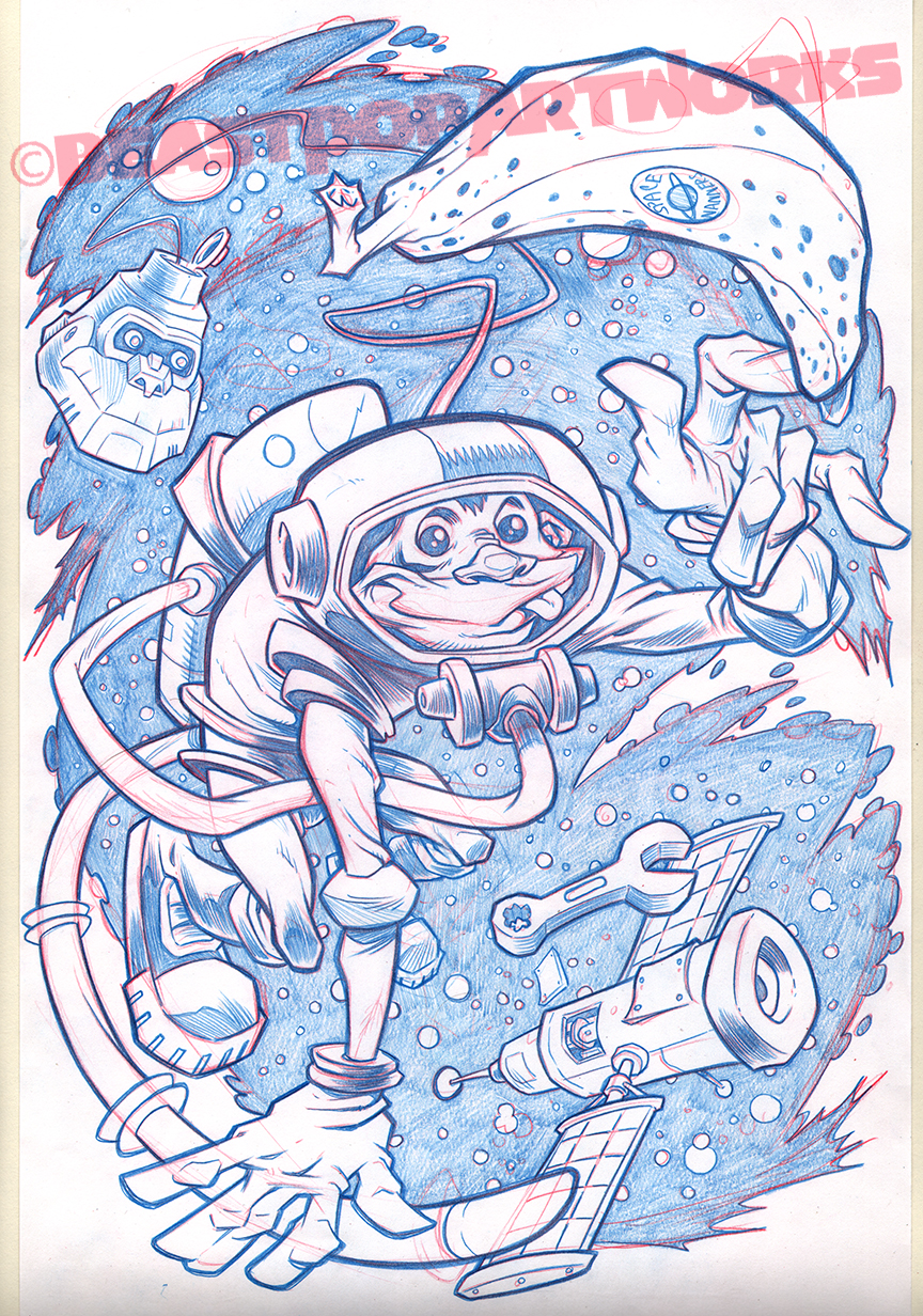 SPACEMONKEY pencils