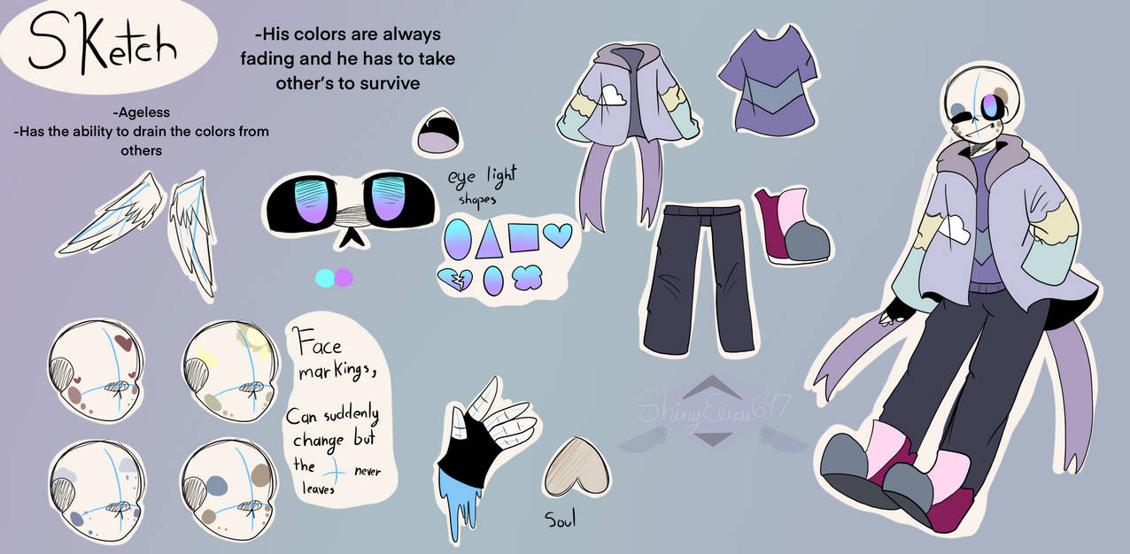 Sketch || Ref sheet by GhostlyLinks on DeviantArt