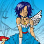 One winged angel - colored