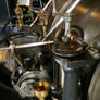 Detail of an old steam engine