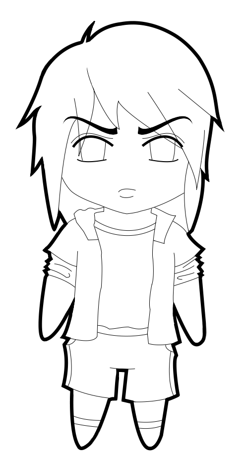 Gordon Chibi Lineart