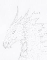 Dragon head sketch 2