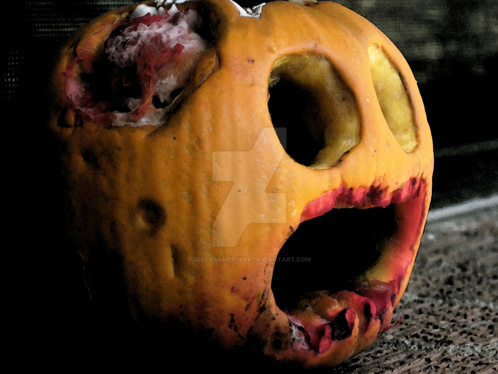 Mini Zombie Pumpkin