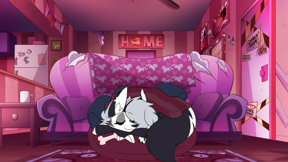 Loona Sleep Loona sleeping in Blitzo's living room by kipperfan1997 on DeviantArt
