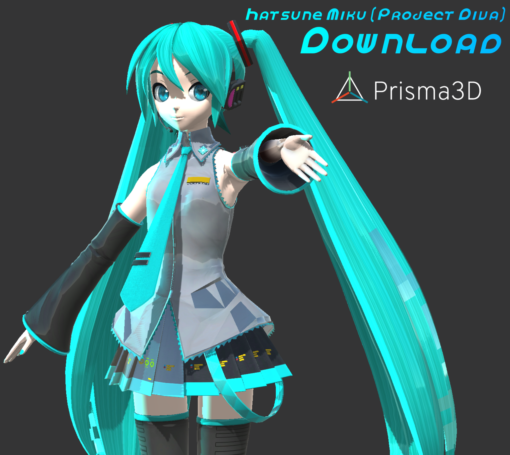 Free Miku Rig Drawing Hatsune Miku Rig Prisma3D Release! by kalel156 on DeviantArt