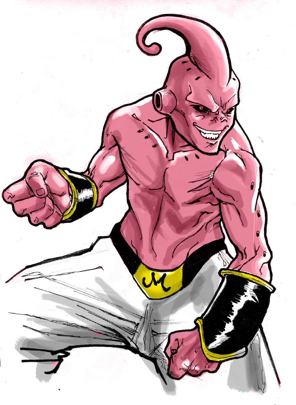 Day 28 Majin Boo sketch by IgorChakal on DeviantArt