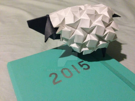 Origami Sheep for 2015 - The Year of the Sheep