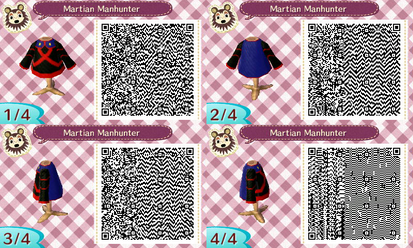 Animal Crossing New Leaf QR: Martian Manhunter