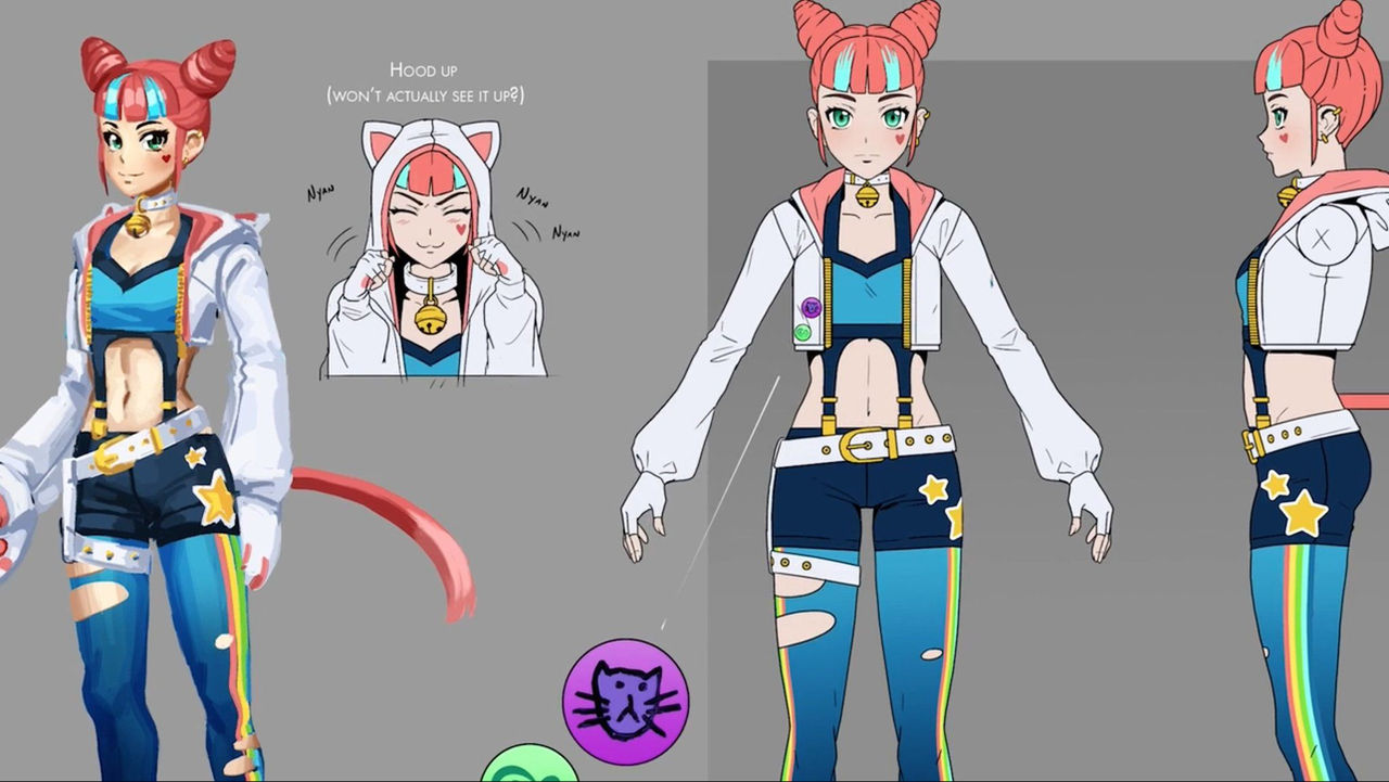 Neon Face Rwby Neon volume 7 design sheet. by RWBY-Fan1234 on DeviantArt