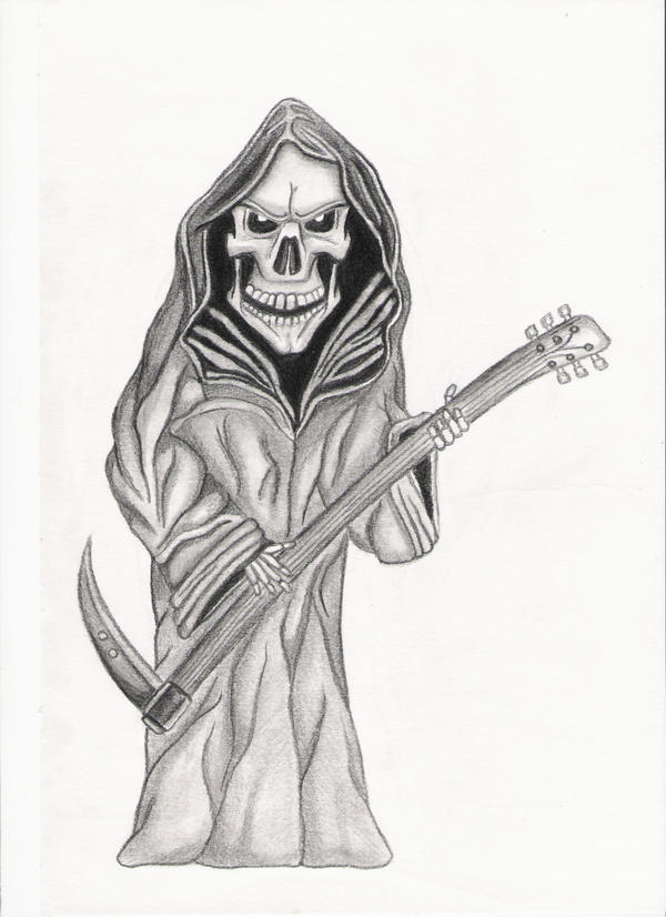Death Playing Musical Instruments Death playing guitar by state-of-chaos on DeviantArt