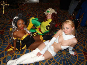 Emma Frost, Storm, and Rogue